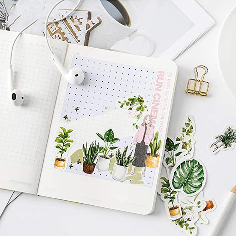 Sticker hộp 45 miếng dán - Khu Vườn Nhỏ - Hộp nhãn dán trang trí sổ tay bullet journal - M309