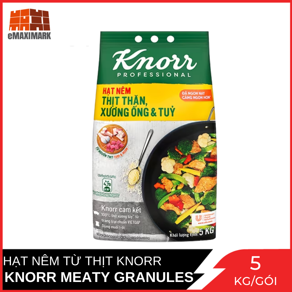[MỚI] Hạt Nêm Knorr Từ Thịt Thăn, Xương Ống và Tuỷ Gói 5 kg