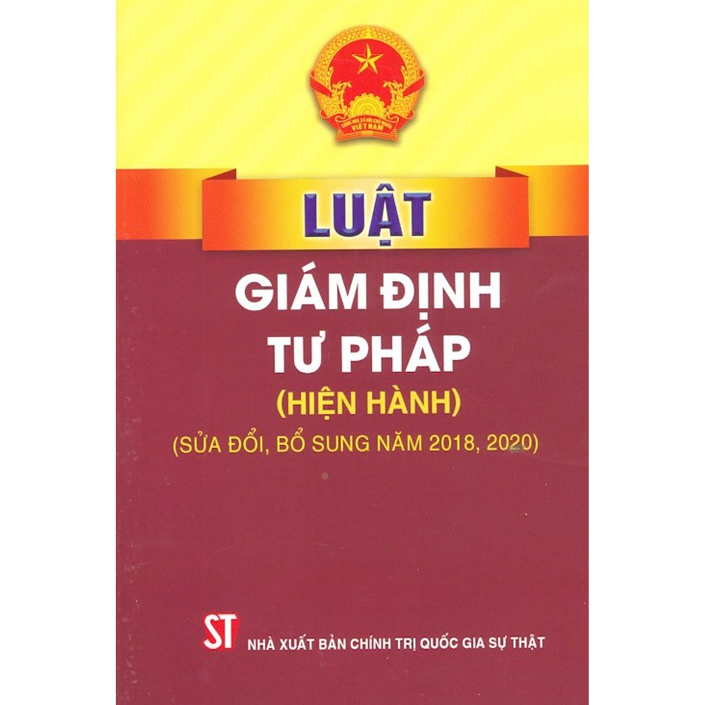 Hình ảnh Sách Luật Giám Định Tư Pháp Hiện Hành - Sửa Đổi Bổ Sung Năm 2018, 2020