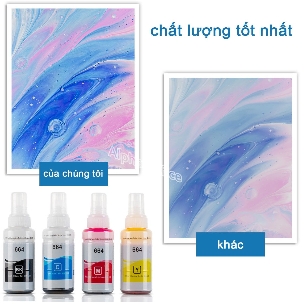 Set Mực in đa năng 664 gồm 4 màu CMYK dành cho máy EPN - Hàng nhập khẩu