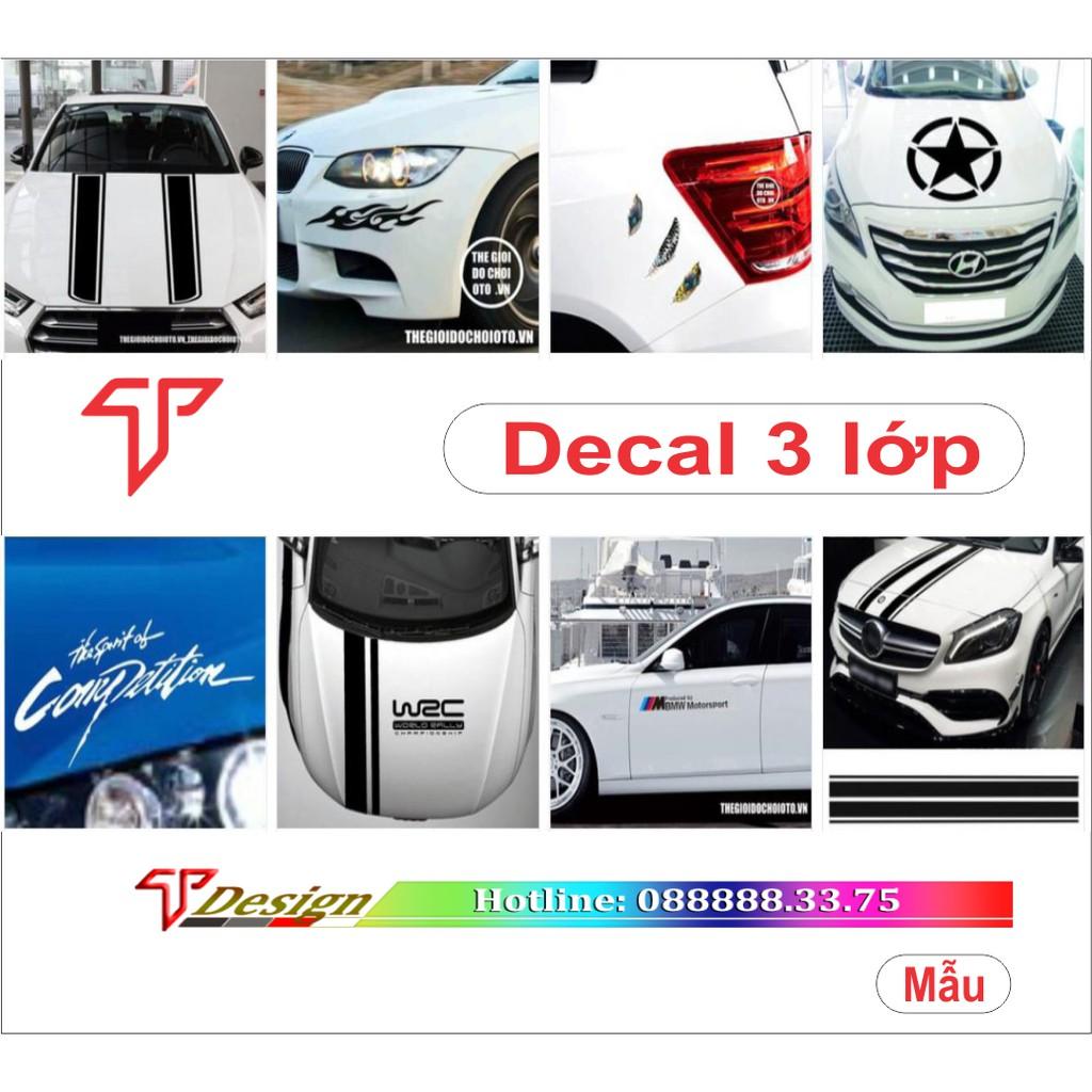 Tem trang trí xe Honda, xe Madza, tem xe mẫu mới WRAP21, decal dán sườn xe KT 270x28cm