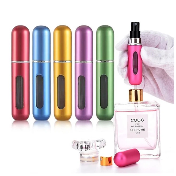 Chai lọ chiết nước hoa mini, ống chiết tự động dạng xịt 5ml nhỏ gọn tiện dụng GD722-ChietNH