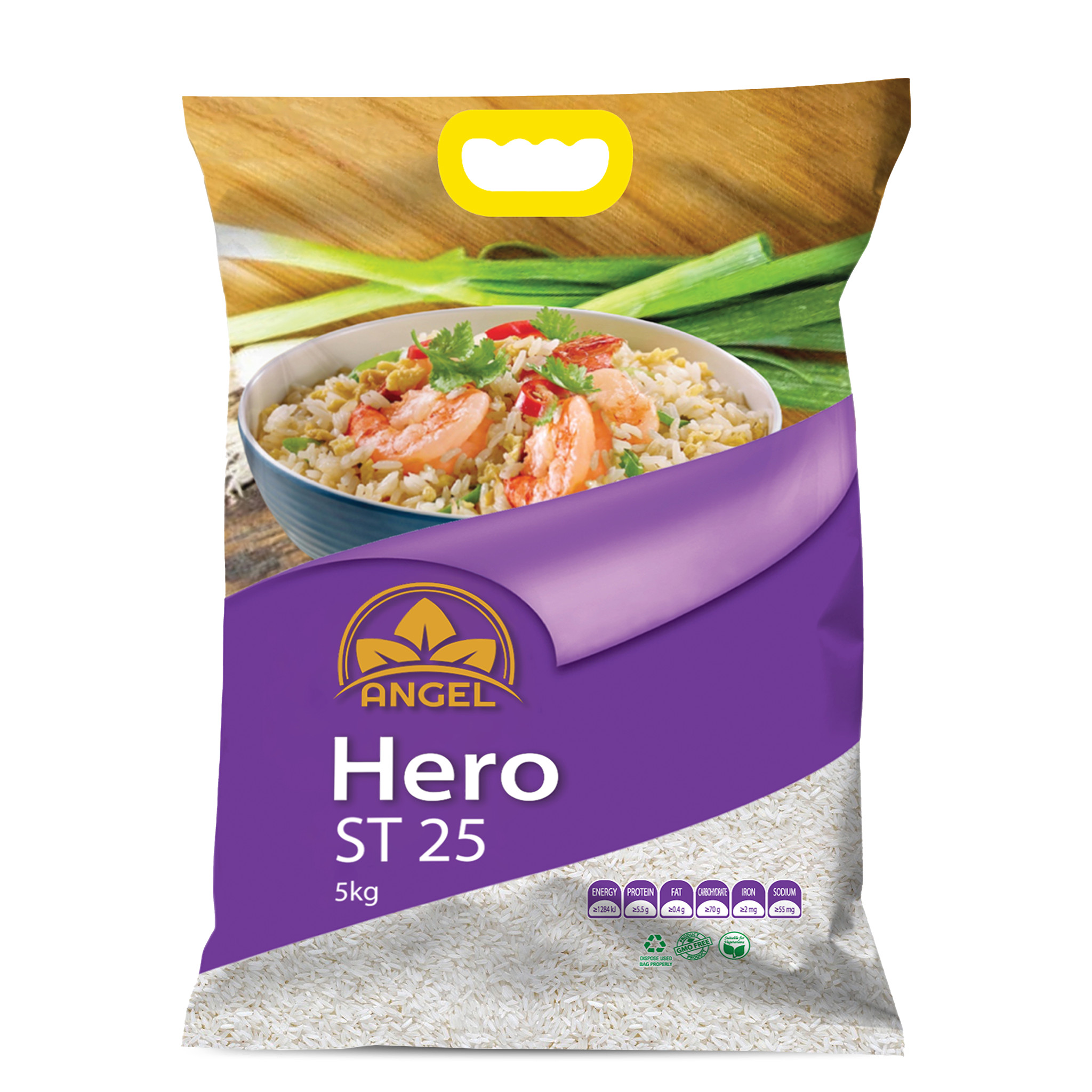Combo 5KG Gạo Basmati + 5KG Gạo Thơm Hero ST25 Angel Foods