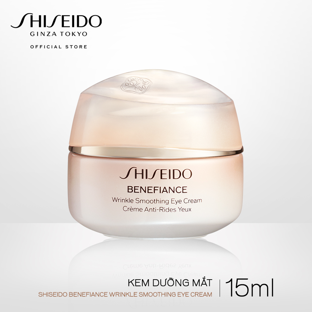 Kem dưỡng mắt Shiseido Benefiance Wrinkle Smoothing Eye Cream 15ml - Phiên bản mới