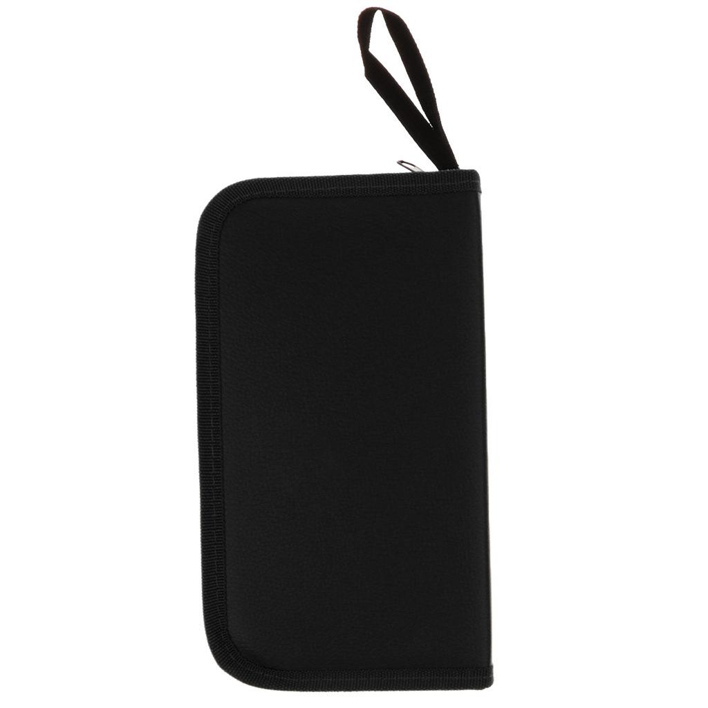 Yellow/Black/Pink Soft Artificial Leather Hair Scissor Shears Case Hairdressing Combs Tools Pouch Holster