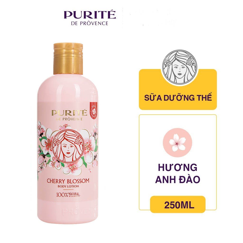 Sữa Dưỡng Thể Purité De Prôvence Hương Hoa Anh Đào 250ml