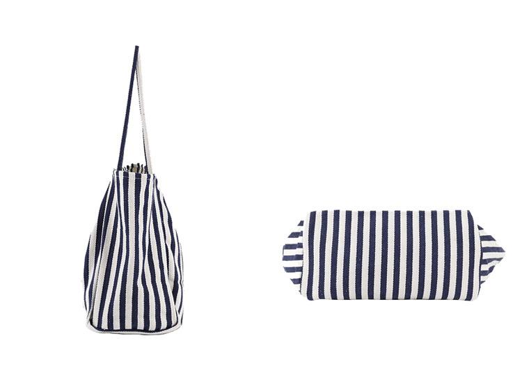 Túi Sọc Lớn Túi Tote Canvas Cho Nữ Đi Biển Mùa Hè Cổ Điển Mềm Mại Lớn Túi Xách Nữ Lớn Cổ Cho-túi