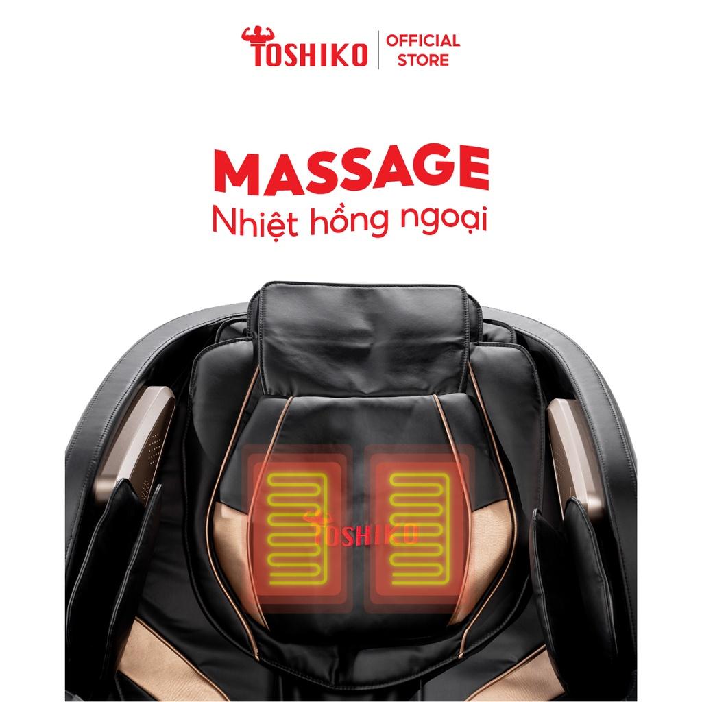 [Lắp đặt tại nhà] Ghế Massage Toàn Thân điều khiển giọng nói Đa Năng Toshiko T20 bảo hành 6 năm sở hữu con lăn 4D massage di chuyển, Ghế massage Cao Cấp với hệ thống AI scanbody chuyên biệt giúp con lăn điều chỉnh