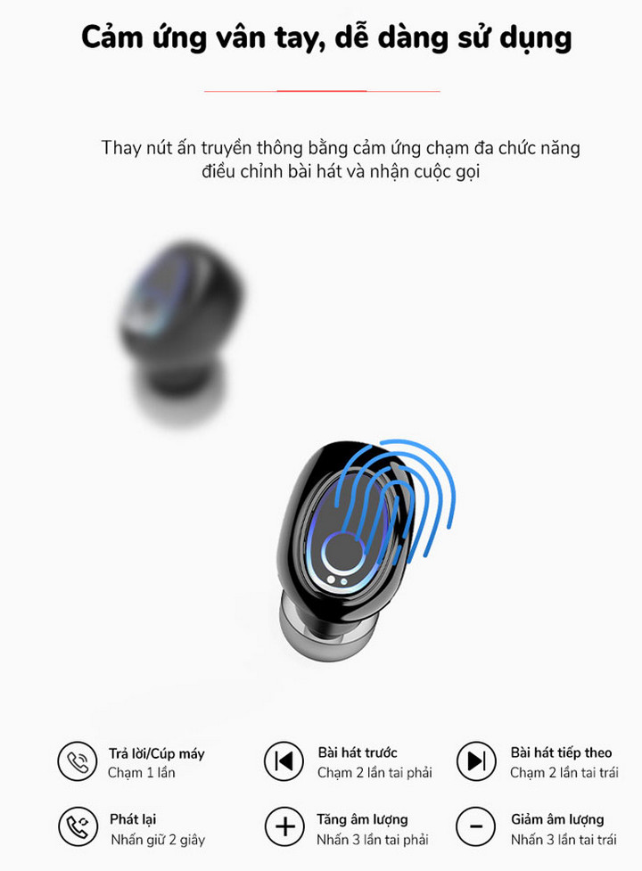 Pin dự phòng kiêm tai nghe Bluetooth EQ 9D 5.0 - Home and Garden