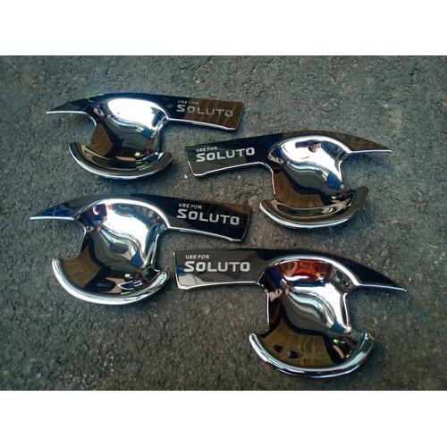 Bộ ốp tay nắm, Hõm cửa xe dành cho Kia Soluto mạ crom