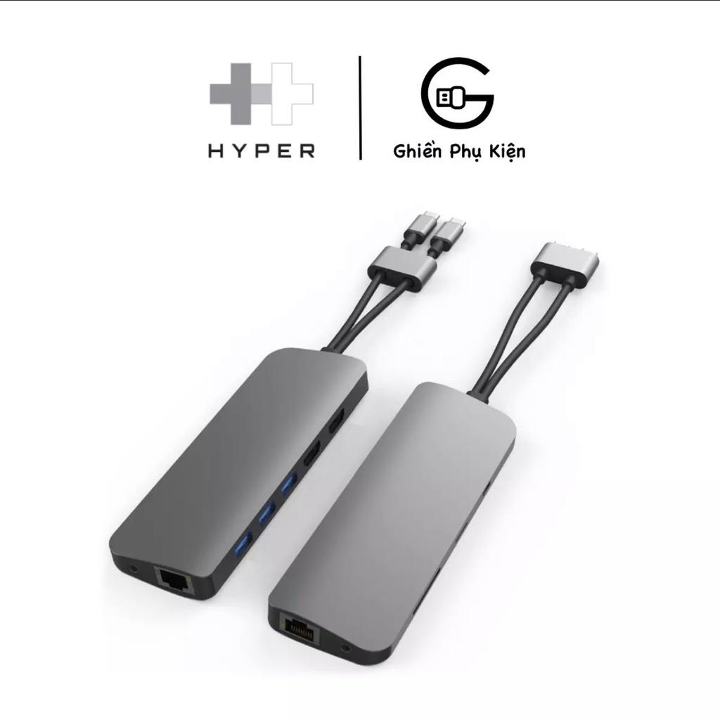 Hub HyperDrive HD392 10IN2 4K60Hz Cổng Chuyển Đổi Type C Dành Cho Macbook/iPad - Hàng Chính Hãng