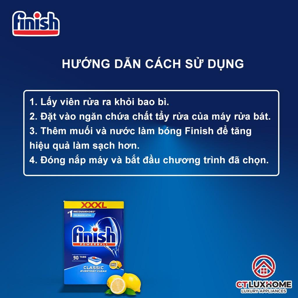 Viên rửa bát Finish Classic hương chanh 90 viên