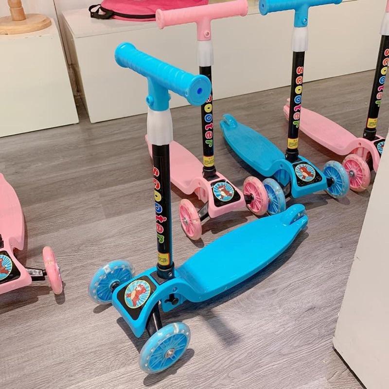 FREE SHIP - Xe trượt scotter 3 bánh phát sáng, chất liệu thép cao cấp siêu bền chịu lực tốt