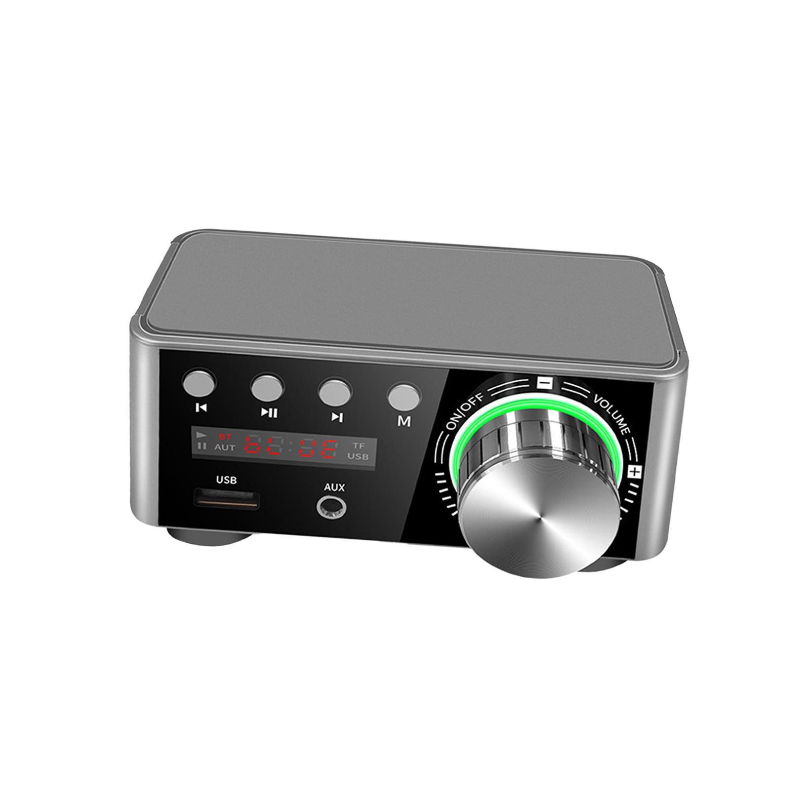 Mini Amplifier with Audio Cable MP3 2.0 CH for Store Home Theater 50W+50W US