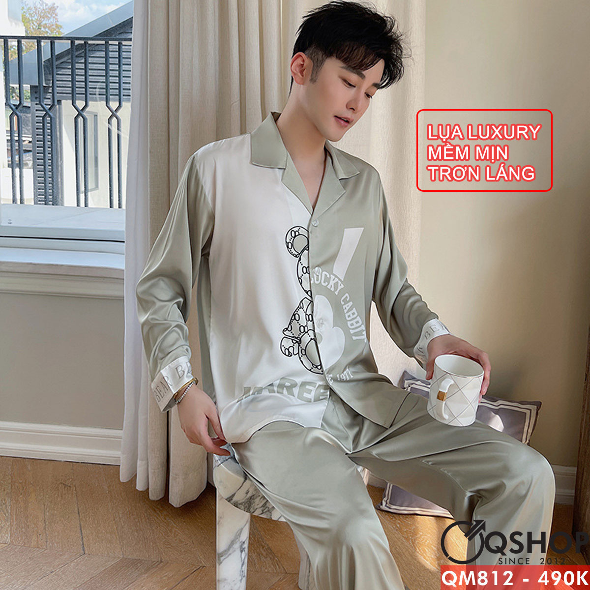 Bộ đồ pijama nam Luxury quần dài tay dài QSHOP QM812