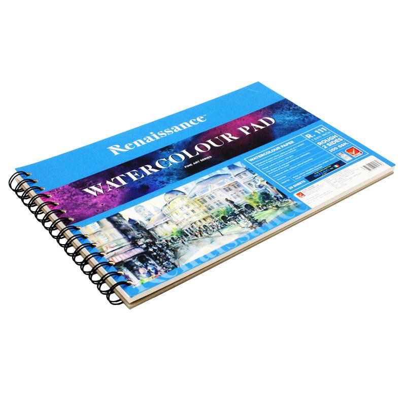 Tập Vẽ Lò Xo Màu Nước 11 x 7.5 inch 200gsm - Renaissance R-111 (20 Tờ)