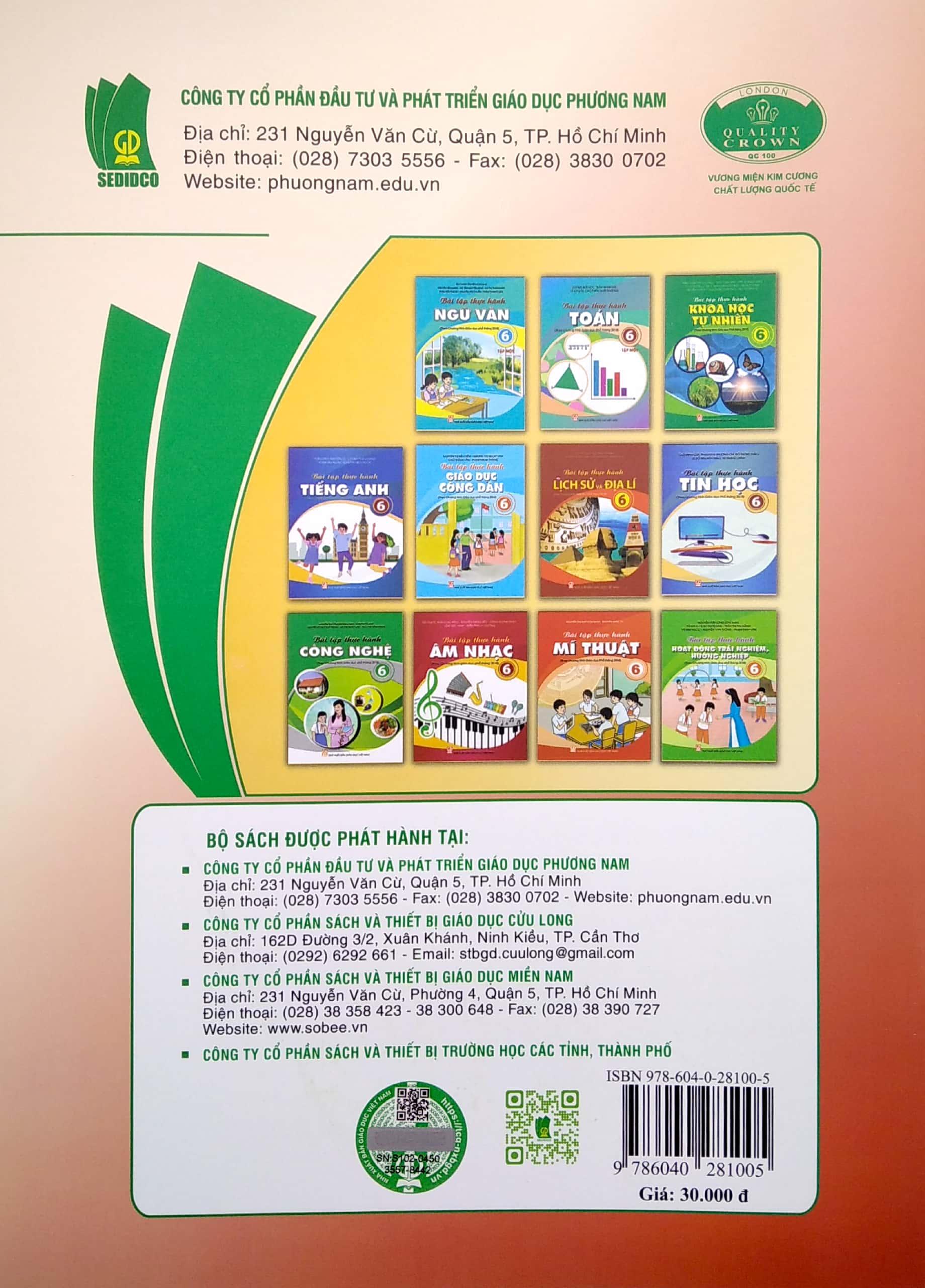 Bài Tập Thực Hành Âm Nhạc Lớp 6 (Theo Chương Trình Giáo Dục Phổ Thông 2018)