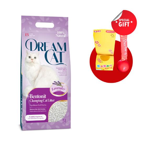 Cát vệ sinh cho mèo DREAMCAT - Dòng Lavender Scented (Hương hoa oải hương) 5L