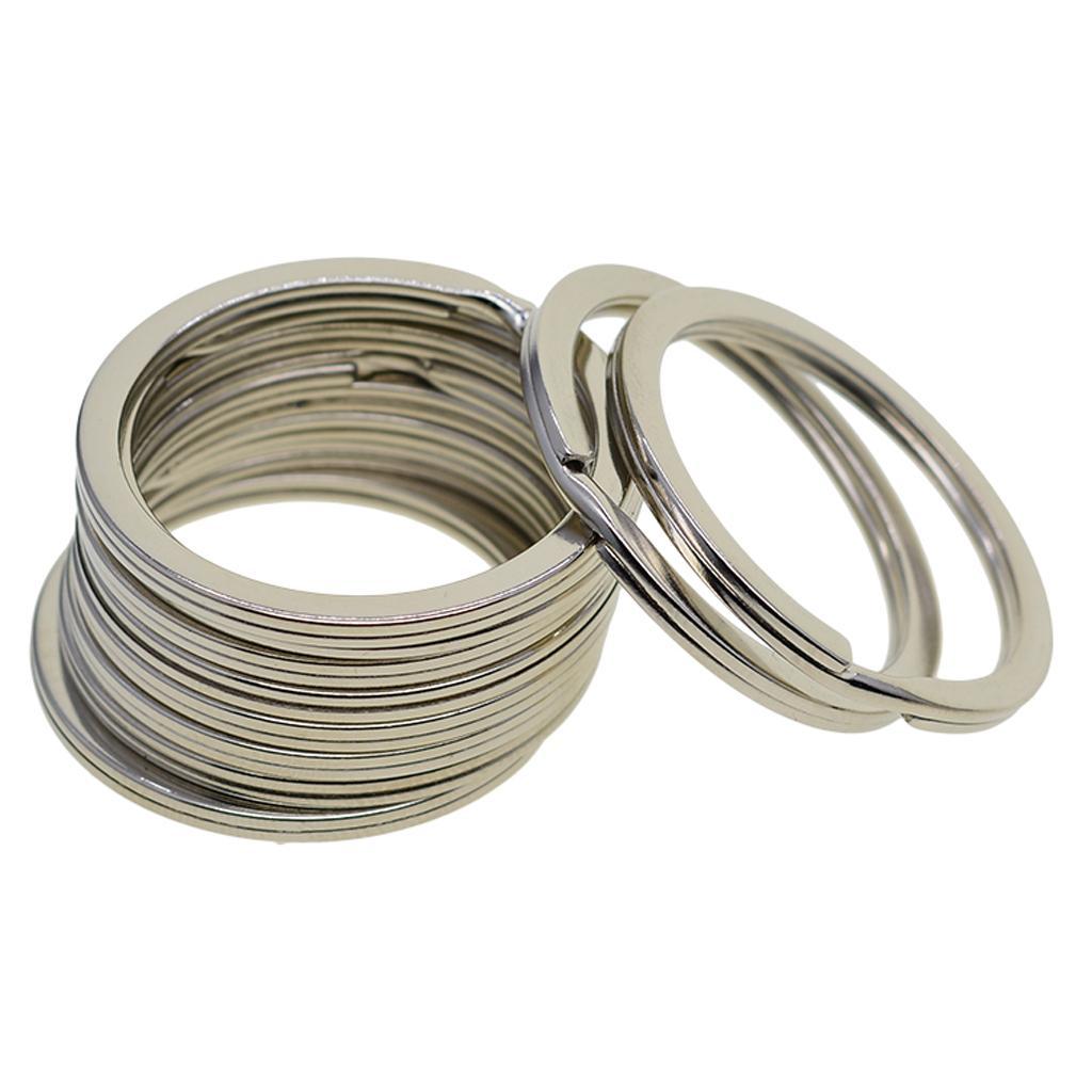 Various Split Key Rings Keys  Charms Clasp flat round circle clip 1