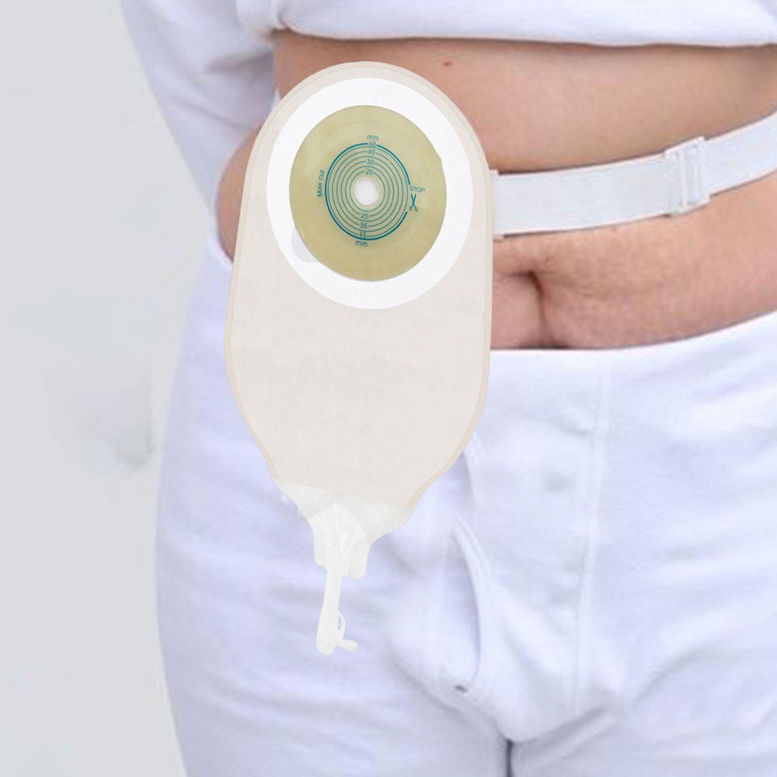 10Pcs Ostomy Bags Transparent Open Design Stoma Bag Leakproof Professional
