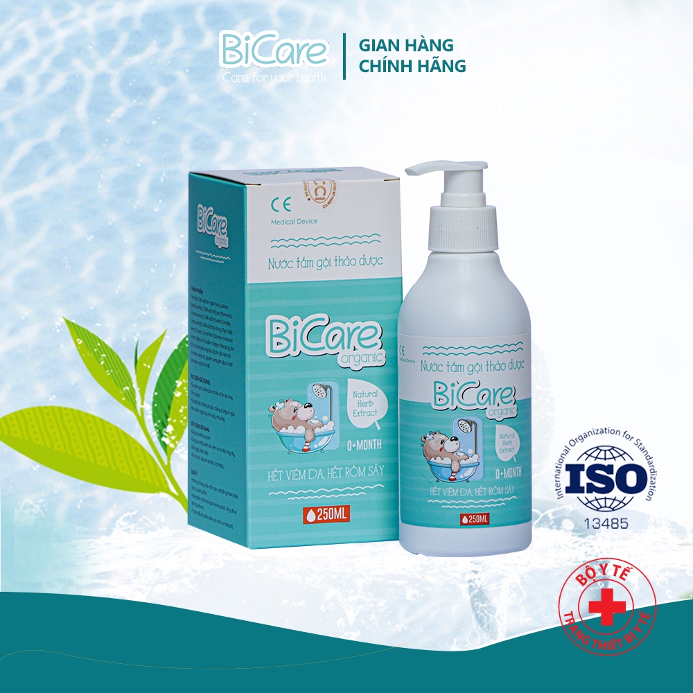 Nước Tắm Gội thảo dược Thảo Dược BICARE ORGANIC cho trẻ sơ sinh