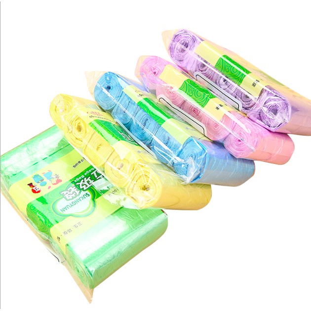 Set 5 Cuộn Túi Rác Sinh Học Tự Hủy An Toàn