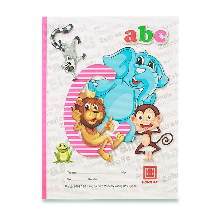Vở 5 ô ly 96 trang Hồng Hà Class ABC 0402 - dành cho học sinh miền Trung - Nam