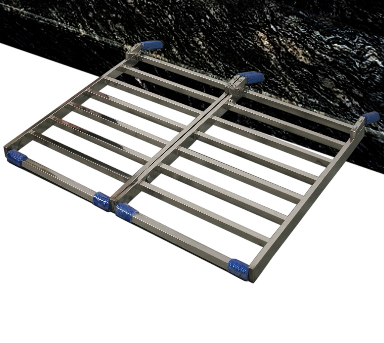 CẦU ĐI XE MÁY GHÉP ĐÔI INOX . kt 60x80
