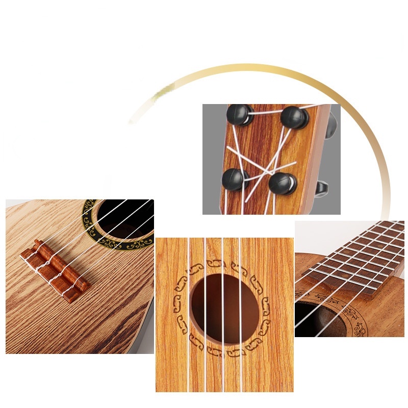 Đàn Guitar mini cho bé - Ukulele nhạc cụ mầm non đồ chơi