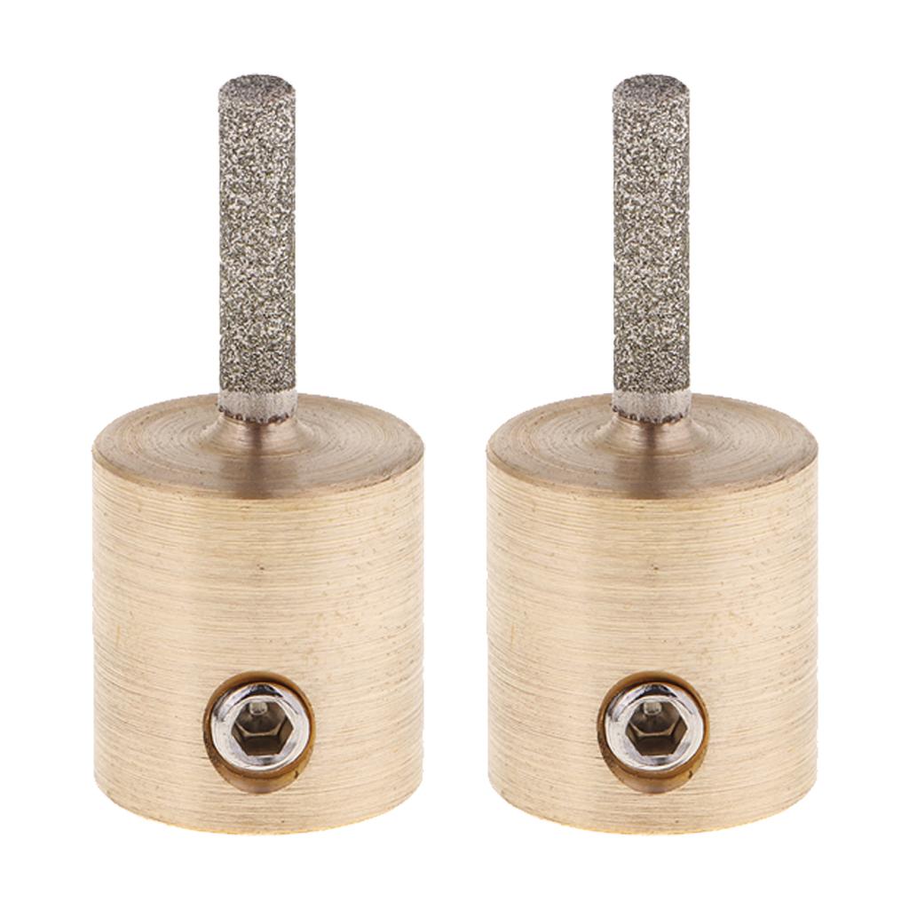 2 PC Kính Màu Máy Xay Đầu Bit Kim Cương Đá Mài Cho Tmark 3.5X0.8 Cm