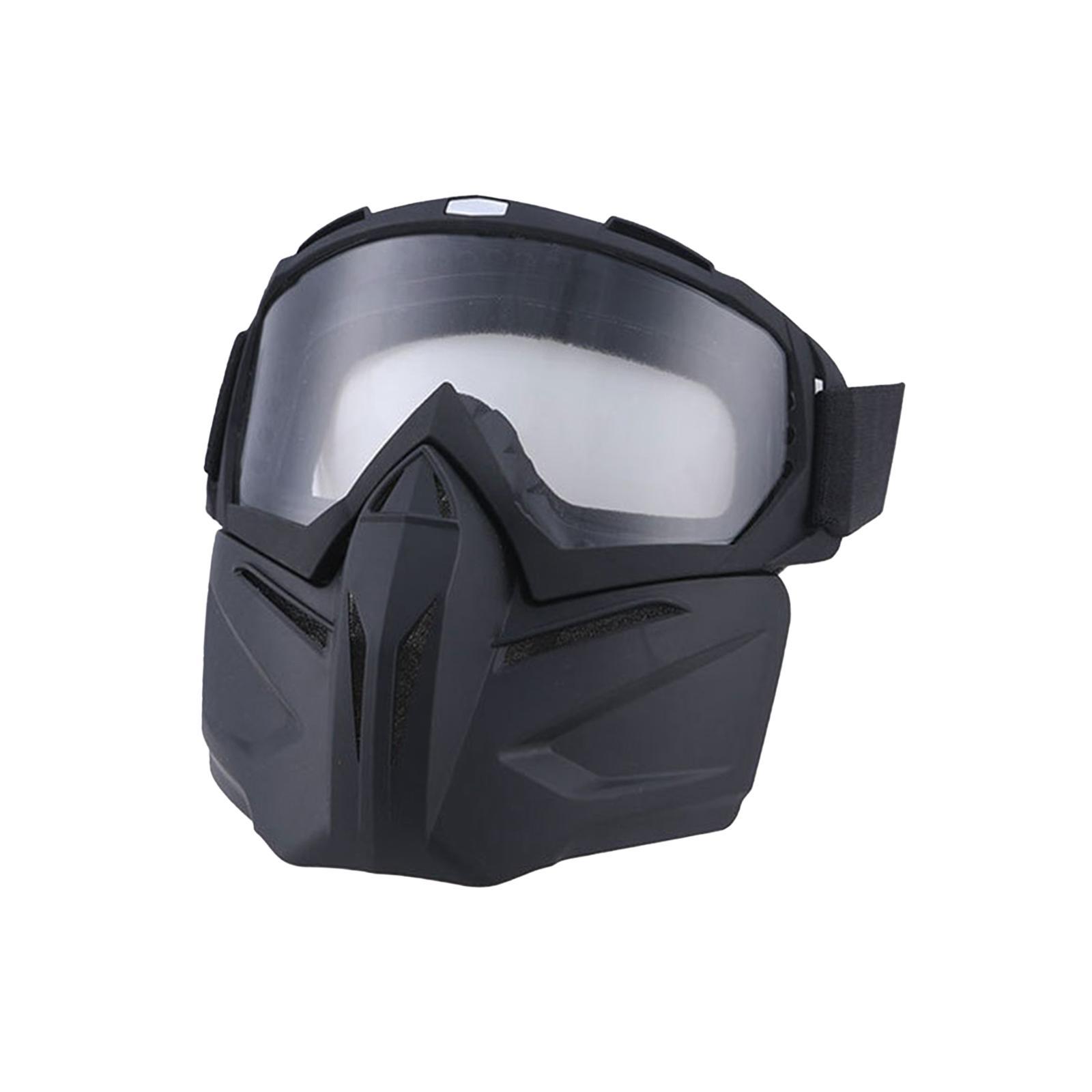 Motorcycle Riding Goggles Glasses with Face Windproof Road Bike Goggles for Outdoor Sports Biking Motorcycling Skiing Snowmobile