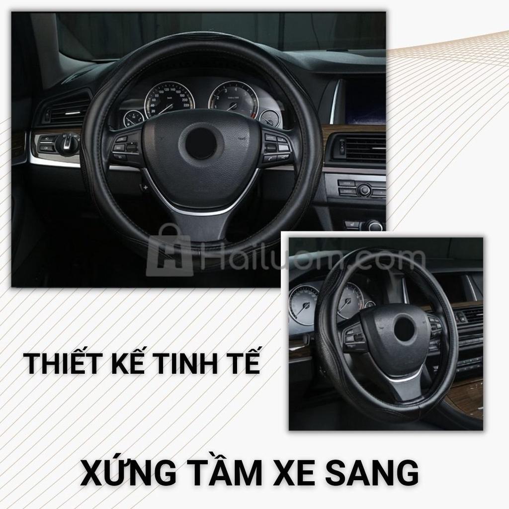 Bọc vô lăng ô tô TOYOTA ALPHARD cao cấp | Da thật khâu tay - Mã Persha
