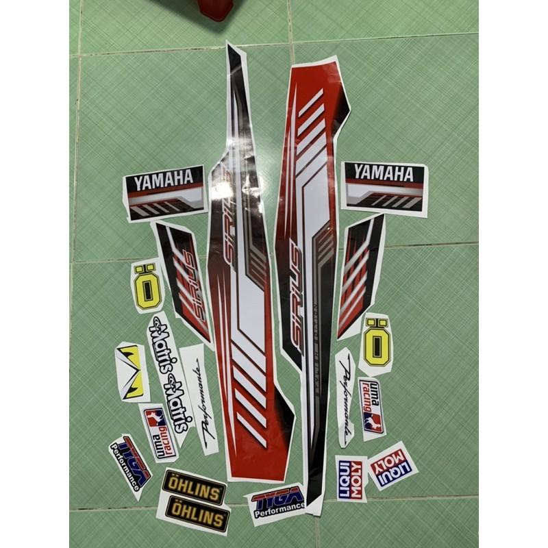 Tem sirius 110 đỏ đen