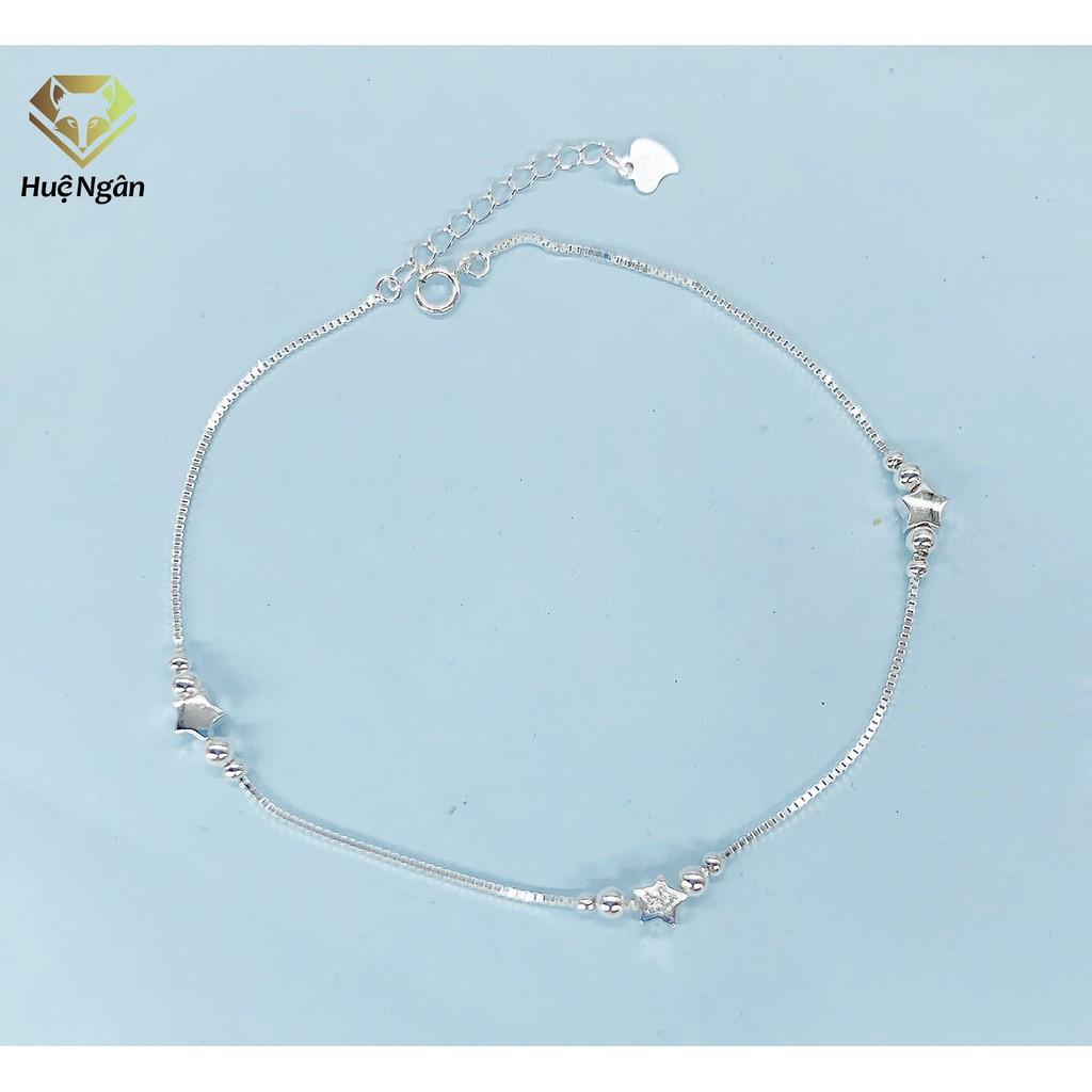 Lắc chân bạc Ý 925 Huệ Ngân - Ngôi sao may mắn RYBJ50118