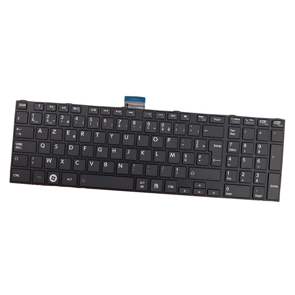 Black French Layout Keyboard For Toshiba Satellite Pro C850
