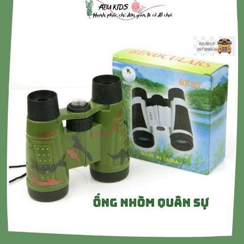 Ống nhòm mini cho bé - kính viễn vọng đồ chơi ống nhòm học sinh có la bàn hình quân sự A216