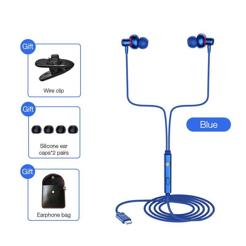 Tai nghe điện thoại kim loại Eardeco Tai nghe có dây di động với tai nghe mic bass âm thanh braided tai nghe tiếng ồn HIFI