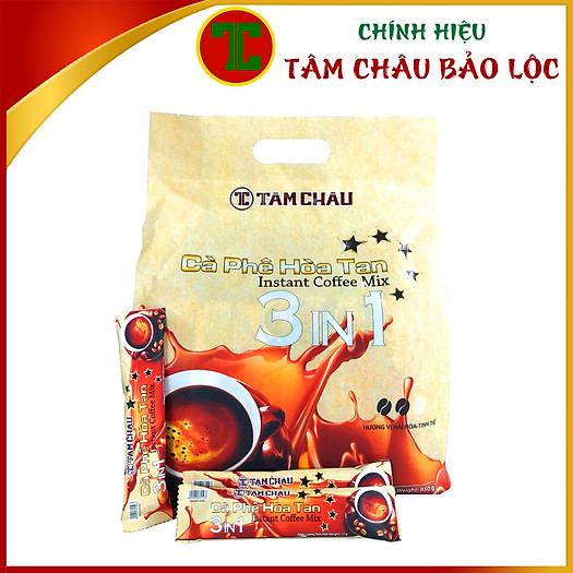 Cà phê Tâm Châu hoà tan 3in1 (gói 850gr)