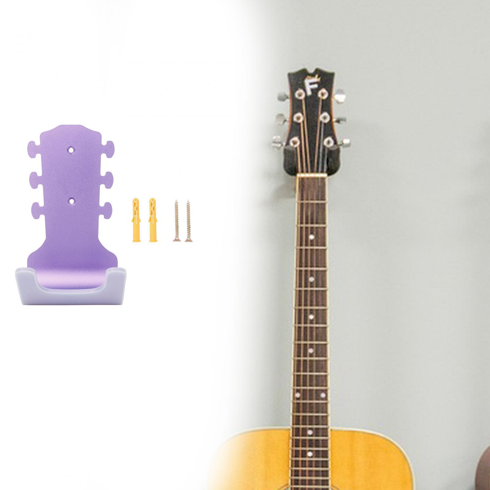 Ukulele Wall Mount Stand, Guitar Wall Mount Hanger with Screws, Guitar Rack for Acoustic and Electric Guitars Bass String Instruments Mandolin