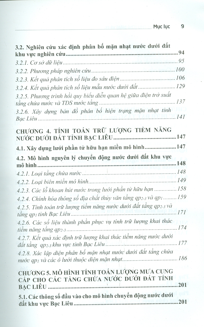 Đánh Giá Tiềm Năng Nước Dưới Đất Phục Vụ Quy Hoạch Khai Thác Hợp Lý Tài Nguyên Nước Tỉnh Bạc Liêu (Bộ Sách Chuyên Khảo Biển Và Công Nghệ Biển) (Bìa Cứng)