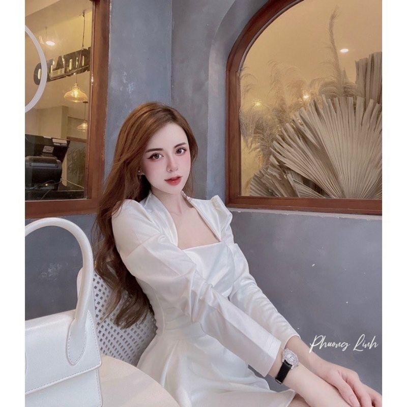 ĐẦM NỮ TAY DÀI NHÚN BÈO BÊN HÔNG