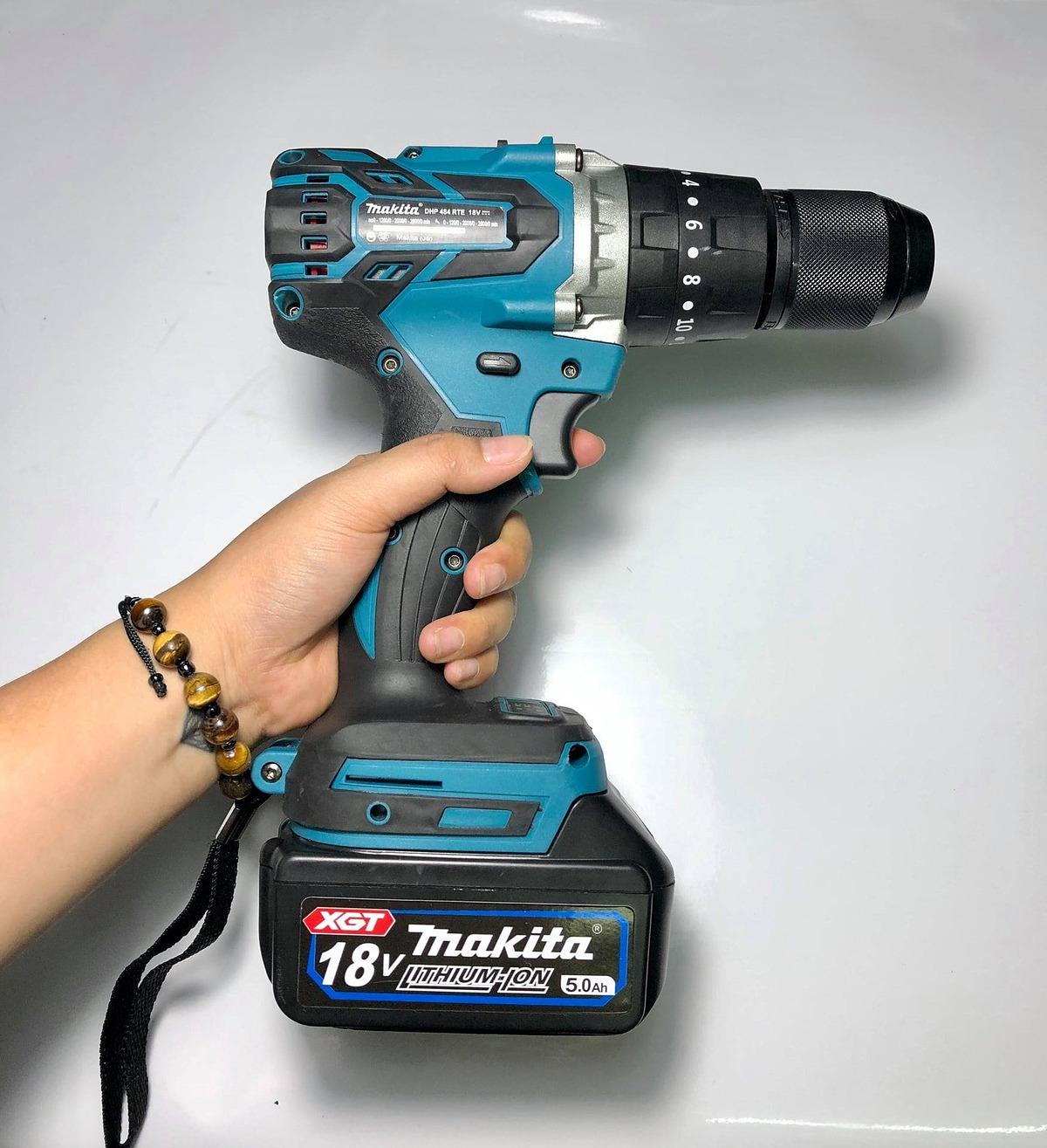 MÁY KHOAN VẶN VÍT DÙNG PIN 18V/5.0AH MAKITA DHP484RTE- HÀNG CHÍNH HÃNG