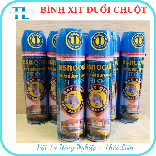 Chai Xịt Đuổi Chuột Thái Lan dành cho Nhà & Ô tô Rat Off 200ml