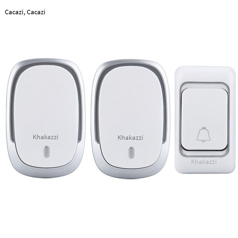 Ưu đãi đặc biệt chuông cửa không dây gia đình loại pin DC một cho hai chuông cửa không dây chống nước pin tất cả trong một không cần cắm điện