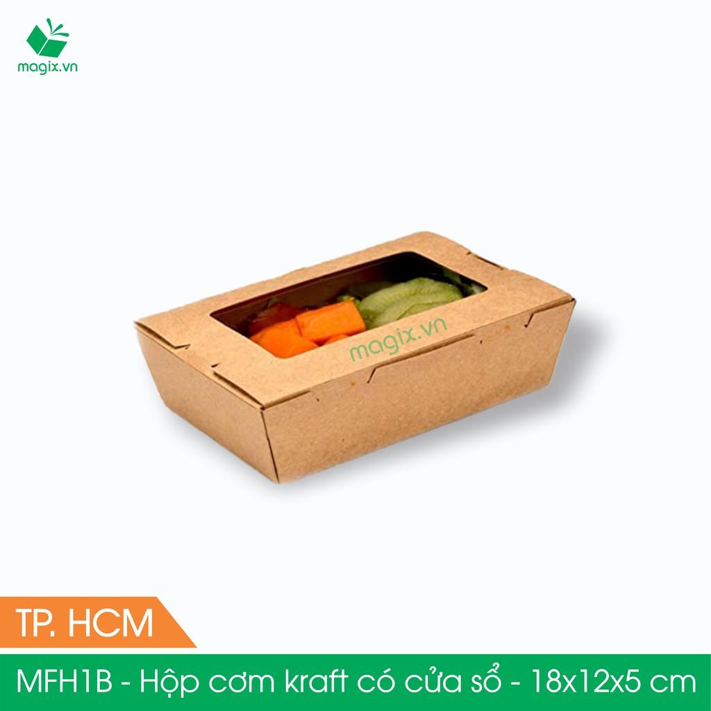 MFH1B - 18x12x5 cm - 50 hộp đựng thực phẩm - Hộp đựng đồ ăn