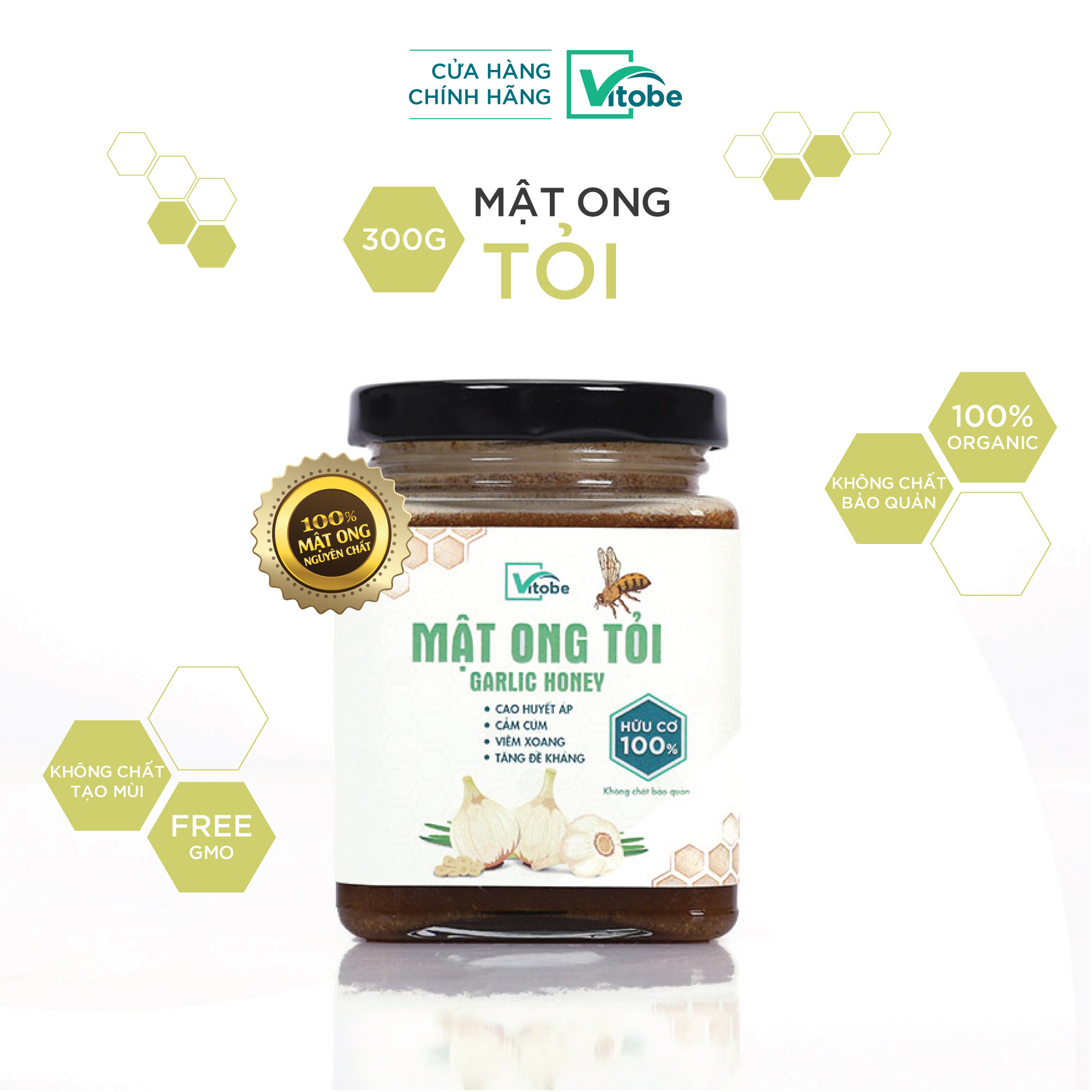 Mật Ong Tỏi & Mật Dịch Ong - Mật Ong Trị Cảm Cúm, Giảm Ho - Mật Ong Trị Đau Thắt Dạ Dày