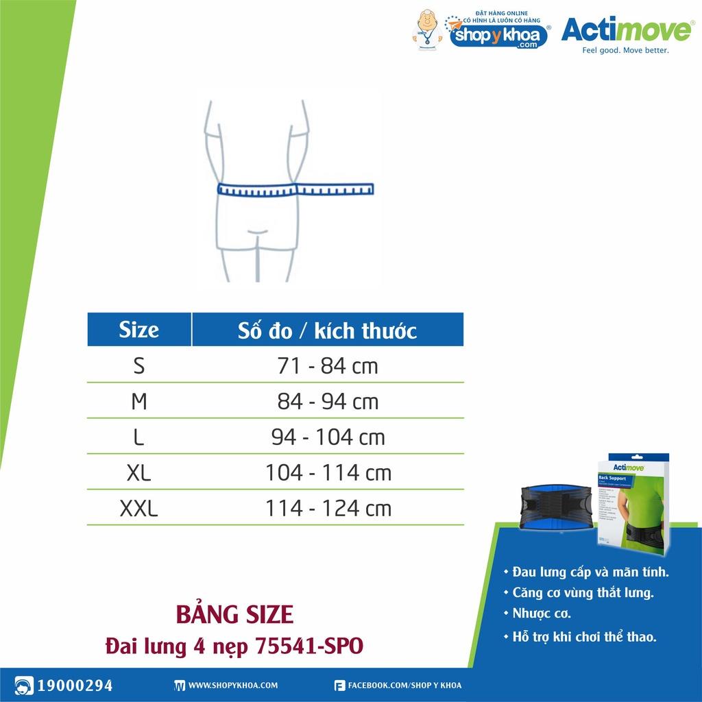 Đai lưng 4 nẹp 75541-SPO Actimove Back Support