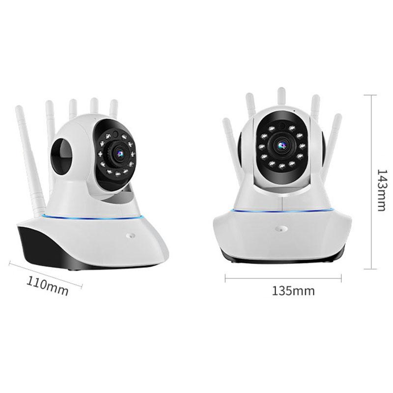 Máy ảnh A1 HD WiFi Ghi âm thanh Video Máy ảnh gia đình không dây 360 ° Màu toàn cảnh: Trắng