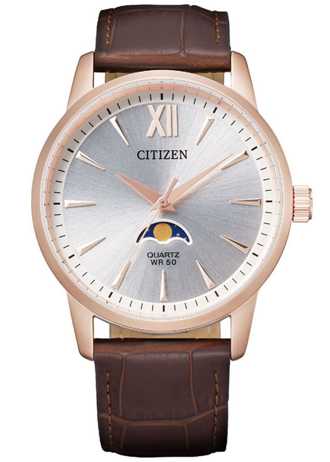 Đồng Hồ Nam Citizen Dây Da AK5003-05A - Mặt Trắng