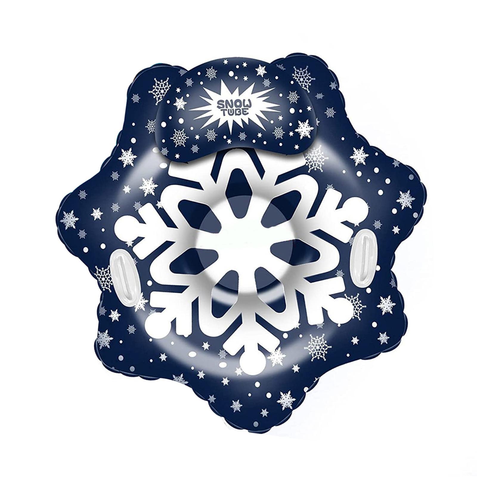 Snow Tube Heavy Duty Inflatable Snow Sled with Handles for Skating Winter Outdoor Fun